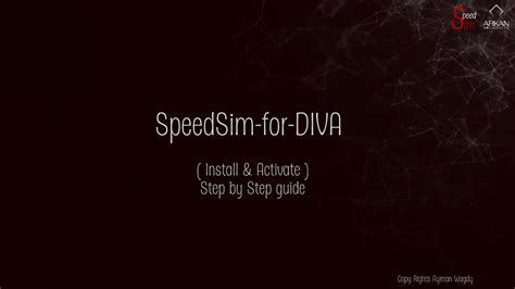 Guide to Speedsim .